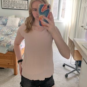 Pink top from Aritzia (specifically Wilfred Free) 💕